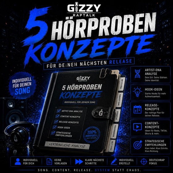 Produktcover 5 Hörprobenkonzepte – Gizzy Raptalk
